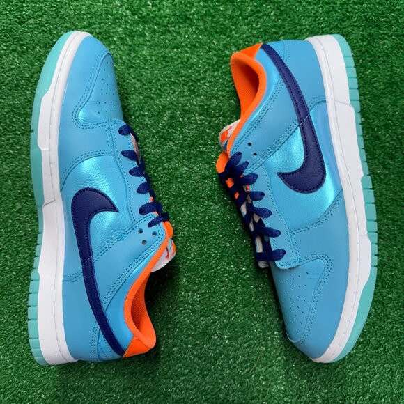 Nike Dunk Low SE Baltic Blue Total Orange Mens Shoes HQ1538-416 NEW Multi Sz - Picture 4 of 5